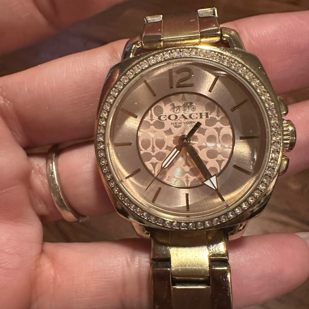 Coach Gold tone watch